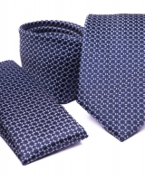 Poliészter nyakkendő díszzsebkendővel 02 - Pdzs0386