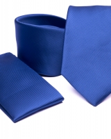 Poliészter nyakkendő díszzsebkendővel 01 - Pdzs0422