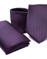 Poliészter nyakkendő díszzsebkendővel 02 - Pdzs0366
