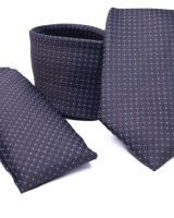 Poliészter nyakkendő díszzsebkendővel 02 - Pdzs0380
