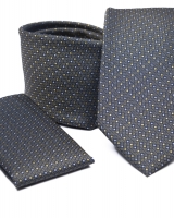 Poliészter nyakkendő díszzsebkendővel 02 - Pdzs0400