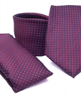 Poliészter nyakkendő díszzsebkendővel 02 - Pdzs0382