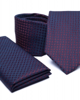 Poliészter nyakkendő díszzsebkendővel 02 - Pdzs0356
