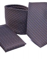 Poliészter nyakkendő díszzsebkendővel 02 - Pdzs0399