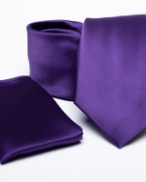 Poliészter nyakkendő díszzsebkendővel 01 - Pdzs0273