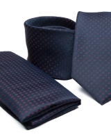 Poliészter nyakkendő díszzsebkendővel 02 - Pdzs0362