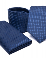 Poliészter nyakkendő díszzsebkendővel 02 - Pdzs0355