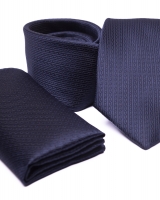 Poliészter nyakkendő díszzsebkendővel 02 - Pdzs0395